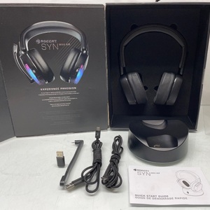 Roccat Syn Max Air Wireless RGB Gaming Headset w/Charging Dock for PS5 & More 