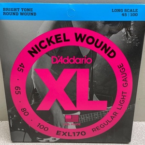 D'Addario EXL 170 45-100 Regular Light Long Scale Bass Strings