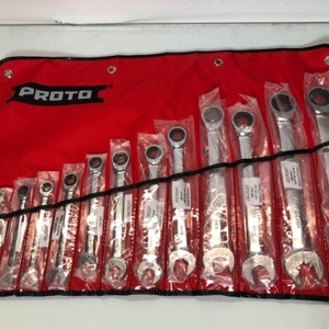 Proto JSCRT-14S 14-Piece Combination Non-Reversible Ratcheting Wrench Set-12 PT