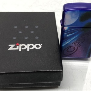 Vintage Zippo Camel Slim Line Purple Moonlight Lighter 1993