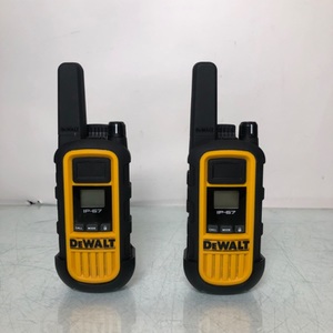 Set of 2 DEWALT DXFRS300 Two Way UHF/FM Radio Walkie Talkie 