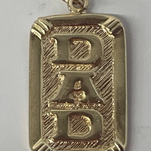 Men's Yellow Gold 14kt Fashion Pendant DAD 2.36dwt