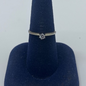  14kt Yellow Gold 0.98DWT Lds Solitaire Diamond Ring Size 6.5