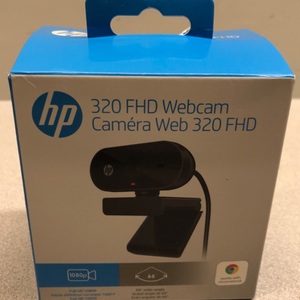 HP 320 Full HD 1080p Webcam for Laptops and Chromebooks Black