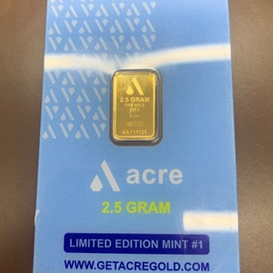 Acre Limited Edition Mint #1 2.5 Gram Fine Gold 999.9