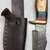 Custom Hand Forged Damascus Knife 4" Blade w/Leather Sheath 