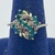 Ladies Yellow Gold 14k Green Diamond Birthstone Ring 1.86dwt Size 8