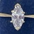 Ladies Yellow Gold 14kt Marquise Cubic Zirconia Ring 1.16 dwt Size 8