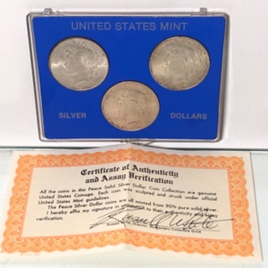Silver Peace Dollar 1922, 1923, 1924 90% Silver US Coin