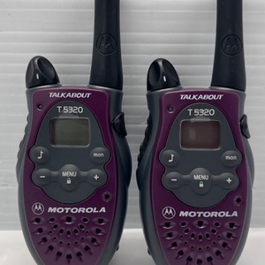 2 Motorola Talkabout  Purple 2 Mile 14Ch Two Way Radio T5320