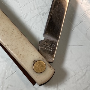 VINTAGE Stainless Colonial Prov USA Folding Pocket Melon Knife