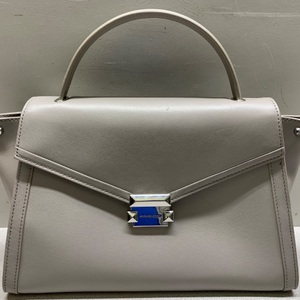 Michael Kors Whitney Top Handle Medium Satchel Light Gray 