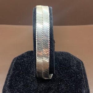  .925 Sterling Silver Herringbone Bracelet 8.5" 11.3dwt