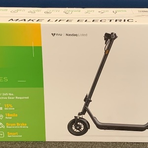 NIU KQi 100P Foldable Electric Kick Scooter W/ 18 mi Max Range & 17.4 mph Max 