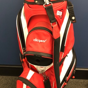 Clicgear B3 14-Way Golf Cart Bag (Red/Black) W/ Raincover