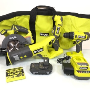 Ryobi 4 Piece Set 1 Bat. & 1 Charger 