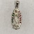 Sterling Silver .925 Our Lady Of Guadalupe With Colored Stones Pendant