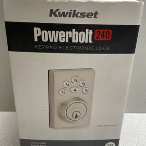 Kwikset Powerbolt 240 Keypad Satin Nickel Traditional Electronic Deadbolt